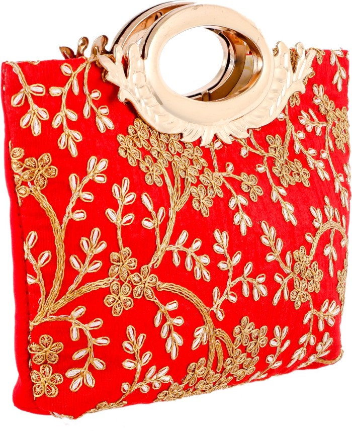 red and gold bag