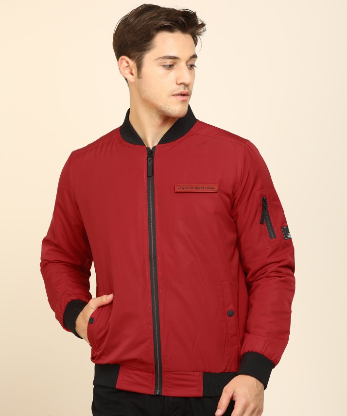 spykar full sleeve solid men's jacket