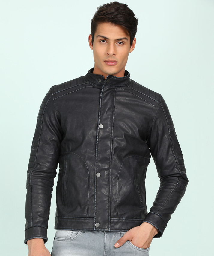 spykar leather jacket