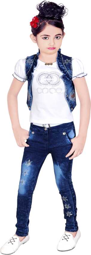 yat Fashion Girls Party Festive Jeans Top Jacket T Shirt Price In India Buy yat Fashion Girls Party Festive Jeans Top Jacket T Shirt Online At Flipkart Com