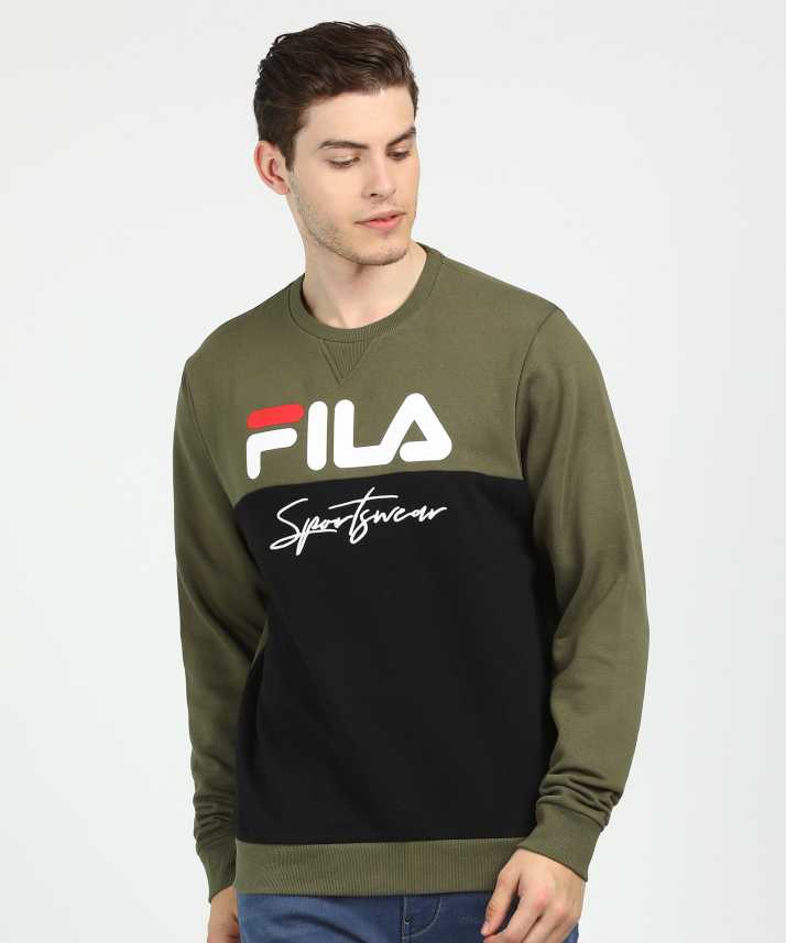 FILA Full Sleeve Printed Men Sweatshirt - Buy FILA Full Sleeve Printed Men Sweatshirt Online at Prices in India | Flipkart.com