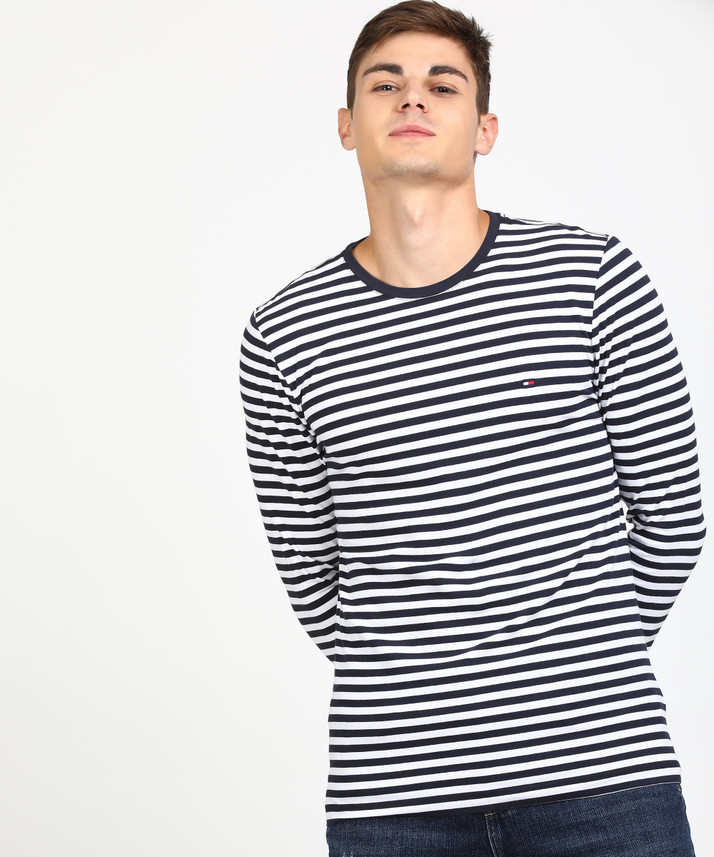 TOMMY HILFIGER Striped Men Round Neck 