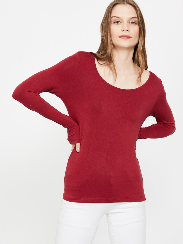 CODE Casual Full Sleeve Solid Women Red 