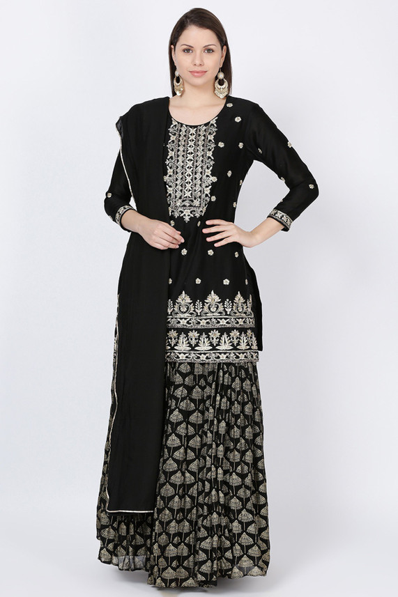 soch Embroidered Kurta, Palazzo 