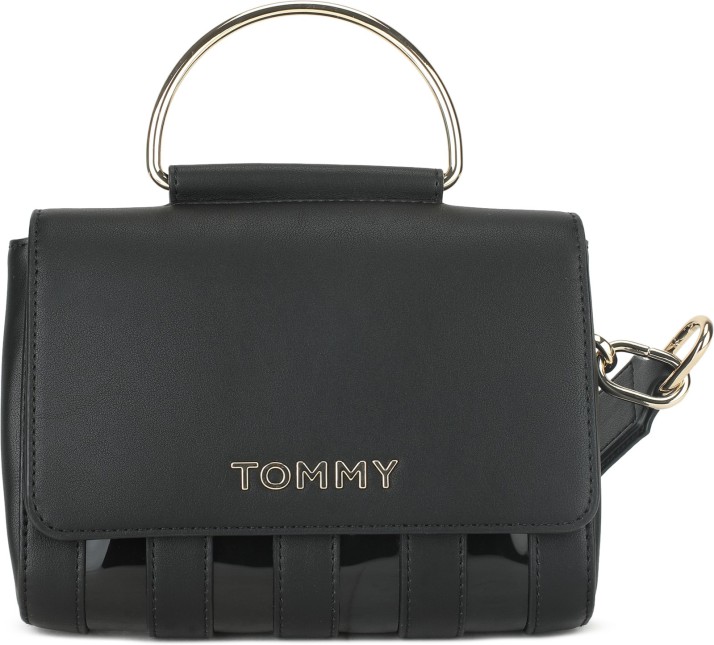 tommy hilfiger black sling bag