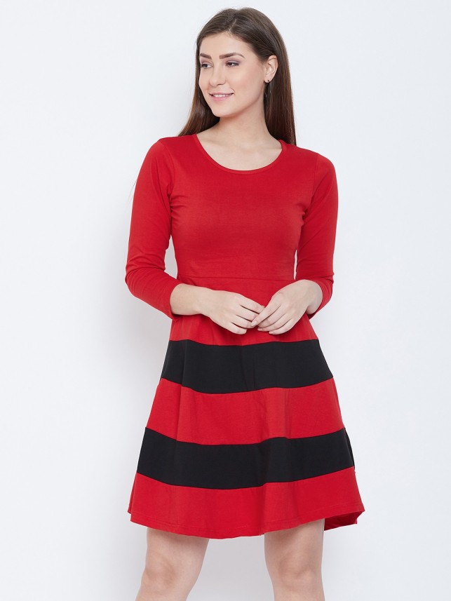 red dress flipkart