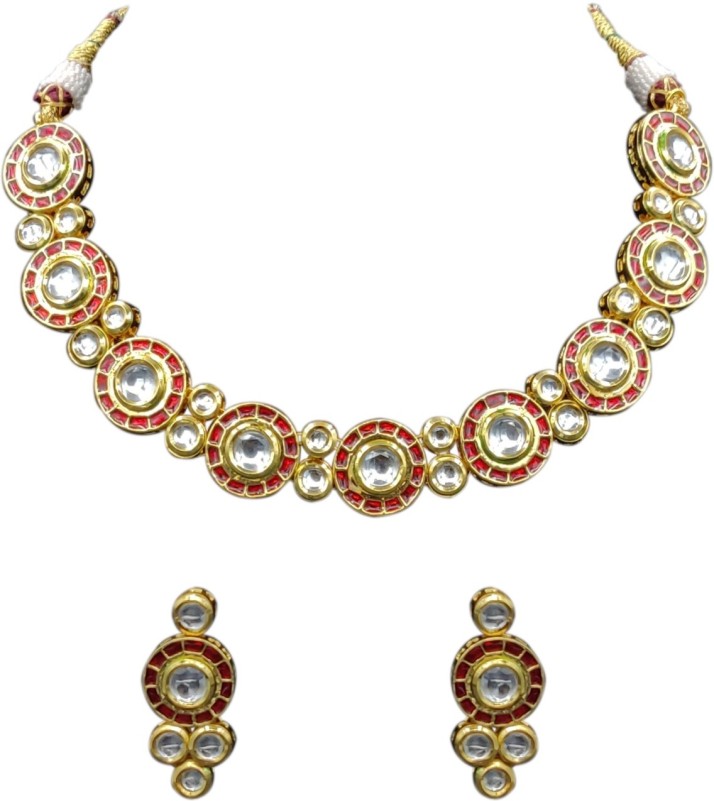 Prime Kundan Fashion Brass Jewel Set 