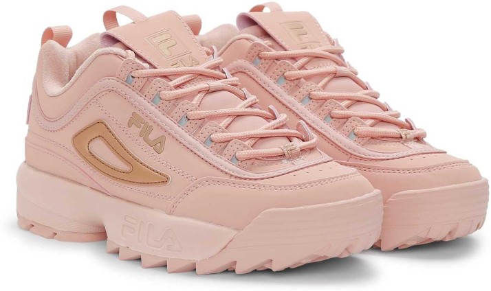pink rose fila shoes