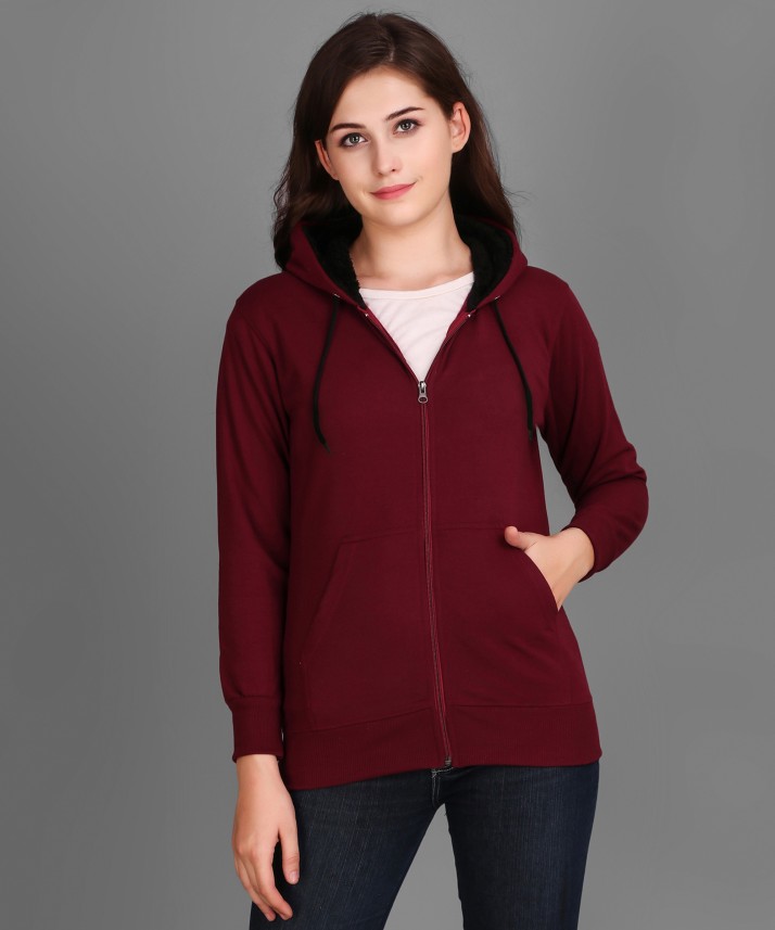 full sleeve solid women's sweatshirt