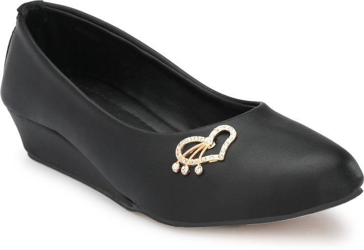 girls black slip ons
