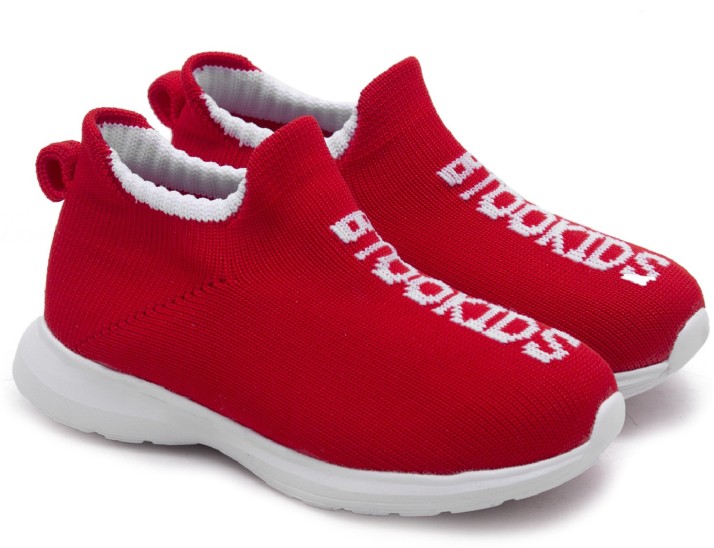 boys red slip on shoes
