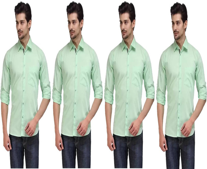 light green shirt combination jeans 