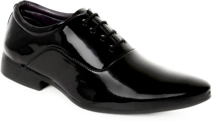black shining formal shoes