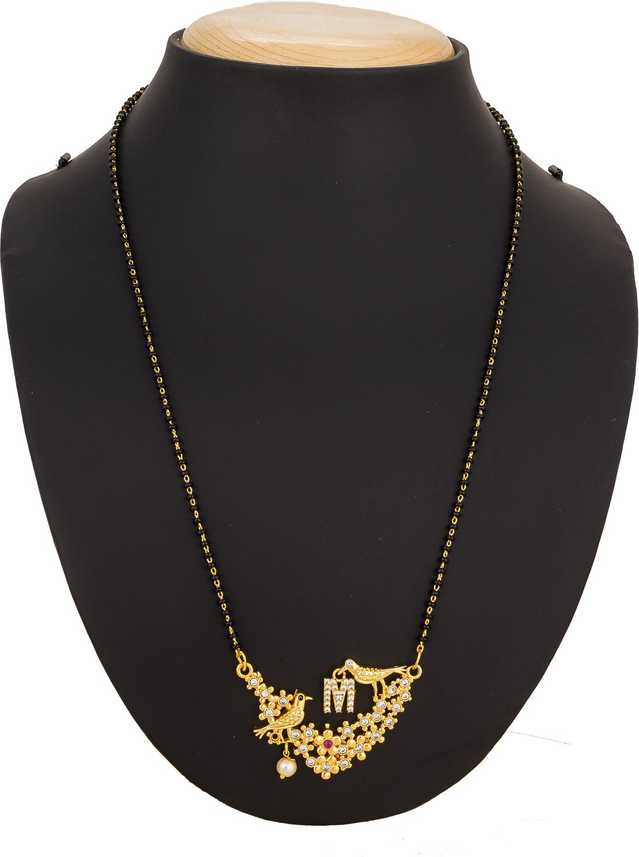 Luxor Traditional Designer Fancy Love Birds Initial Letter M Women S Pride Daily Wear Alloy Mangalsutra In India - Letter M Pendant Designs Luxor Traditional Designer Fancy Love Birds Initial Letter M Women S Pride Daily Wear Alloy Mangalsutra In India - Letter M Pendant Designs