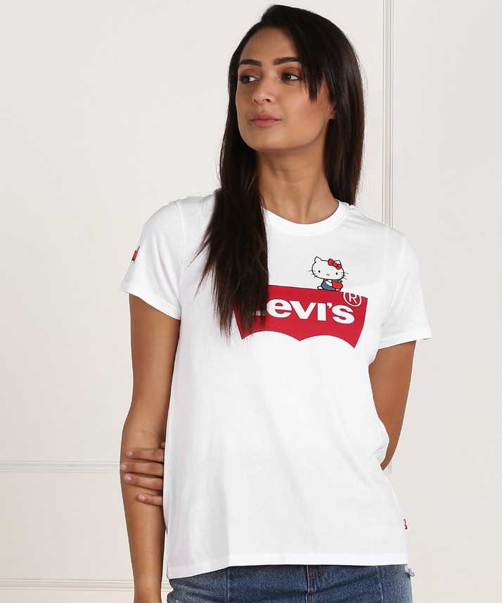 LEVI'S Graphic Print Women Round Neck 