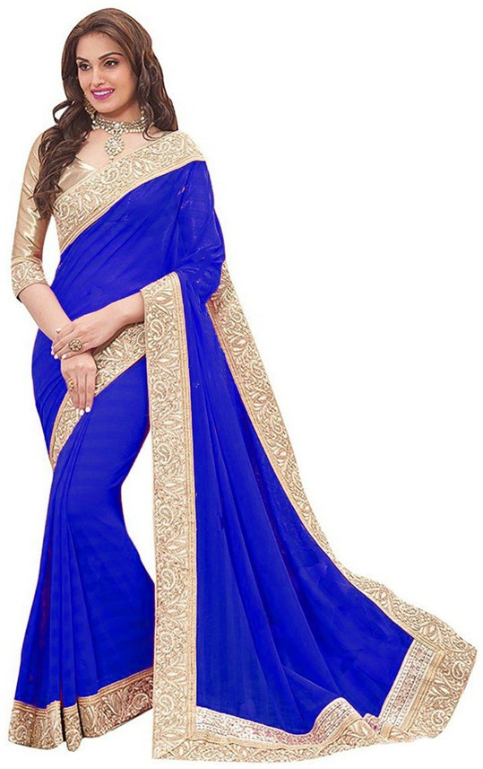plain saree flipkart