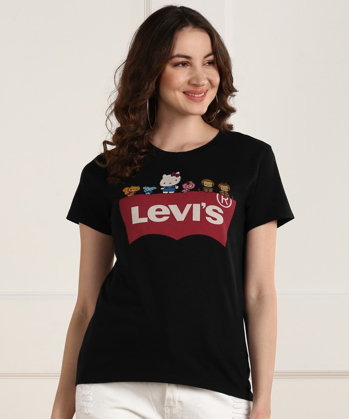 levis logo t shirt women's india