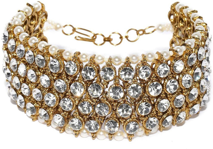 ZAVERI PEARLS Stone Gold-plated 