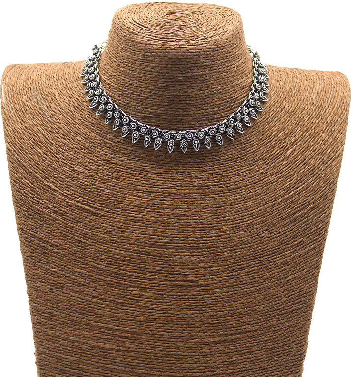 GROOT Sleek Design Oxidised Choker 