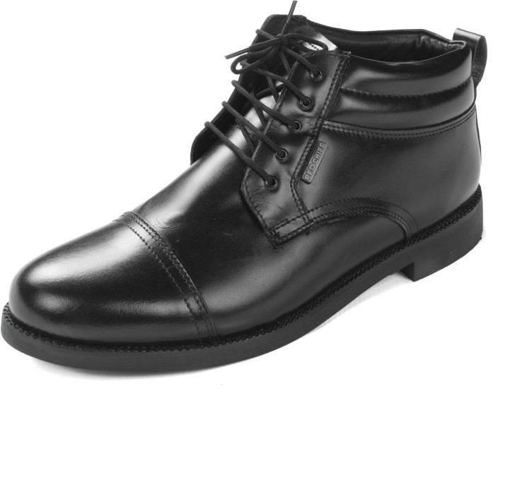 red chief black derby boots