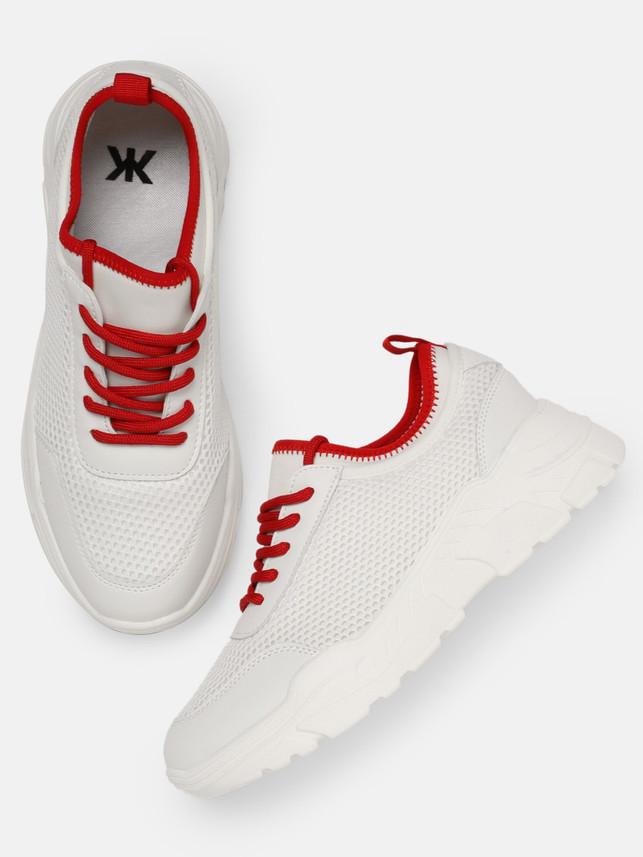 kook n keech women white sneakers