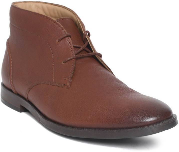 clarks mens brown boots