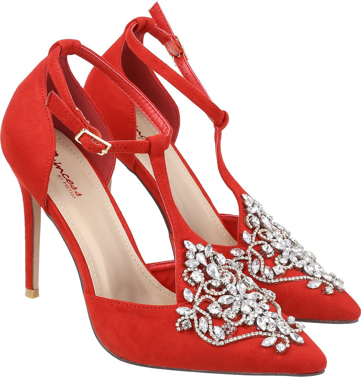 red sandals for women