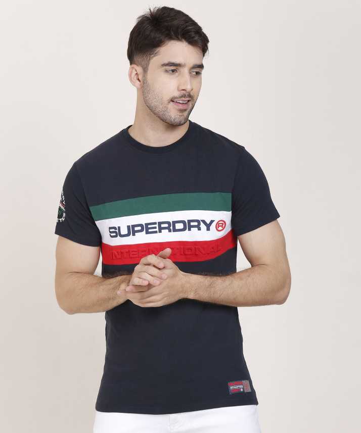 Superdry Printed Men Round Neck Multicolor T-Shirt - Buy Printed Men Neck Multicolor T-Shirt Online at Best Prices in India