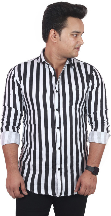 Black shirt and white jeans Clearance