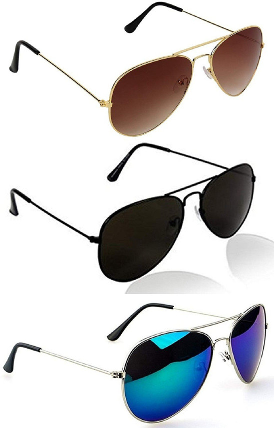 multicolor aviator sunglasses