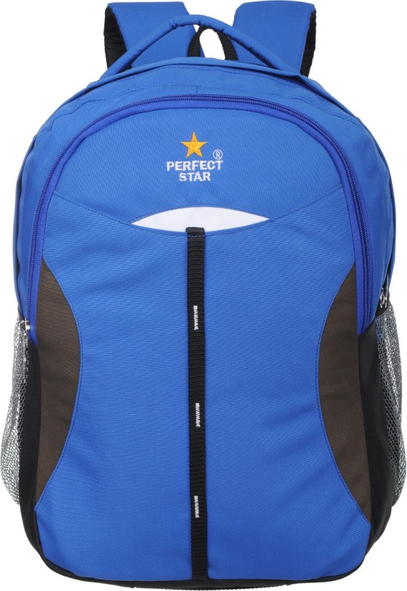 blue college bag