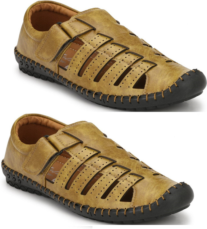 gold sandals for men