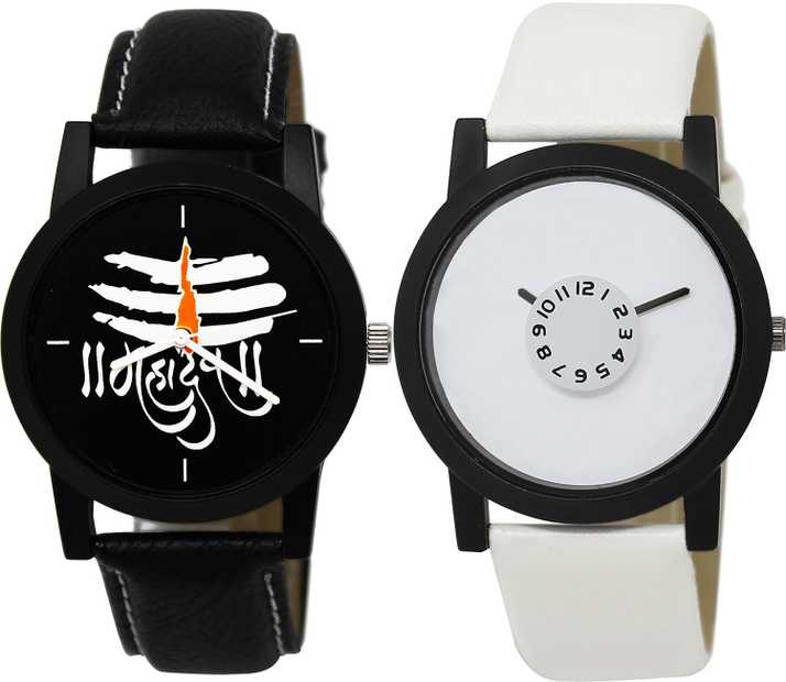 timenter brand new technology mahadev black and white color boys watch b114 bl46 26 combo of 2 combo watch analog watch for men buy timenter brand new technology mahadev black online shopping