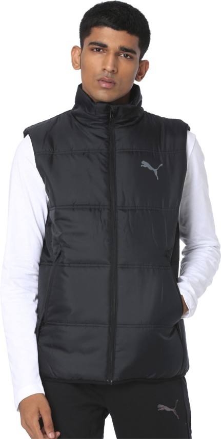 puma sleeveless solid men's jacket