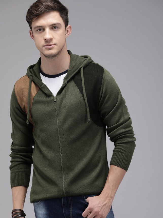 mens sweater jacket flipkart