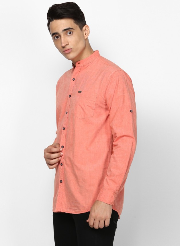 orange shirt outfit men