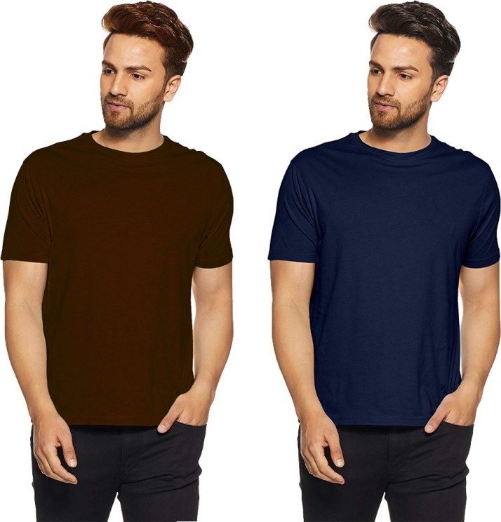 dark blue round neck t shirt