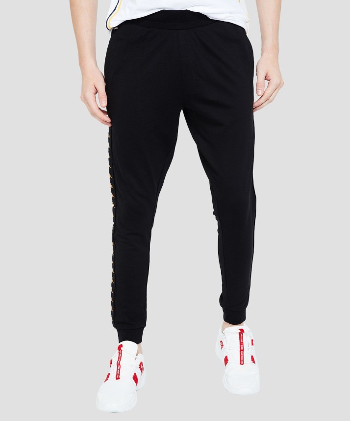 kappa solid men's track pants