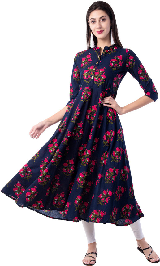 cotton flared kurta