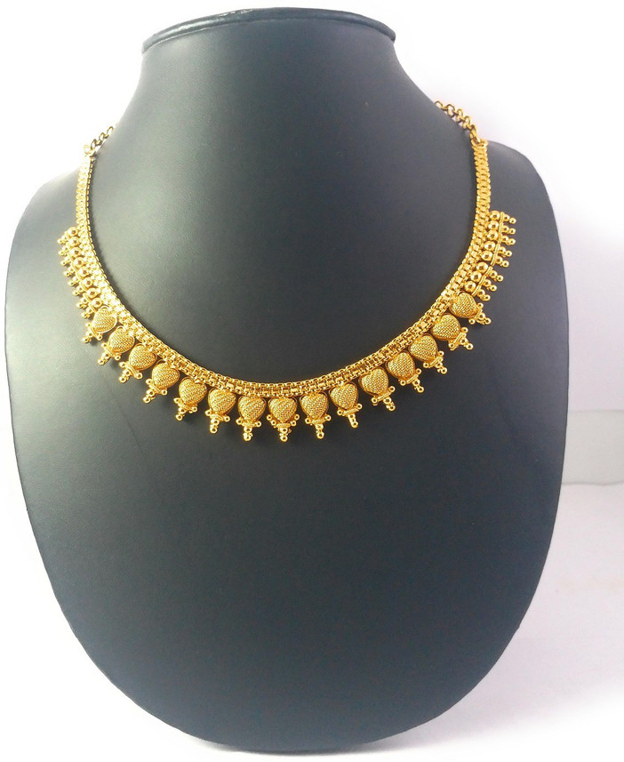 AFJ Plain Short Necklace Gold-plated 