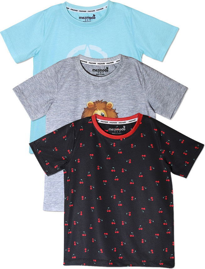 Mezmoda Boys Printed Polyester T Shirt 