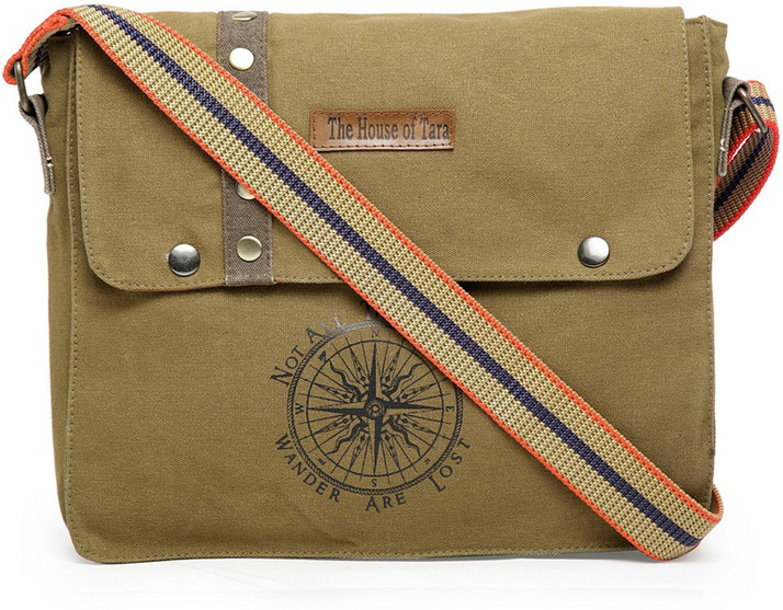 cotton messenger bag