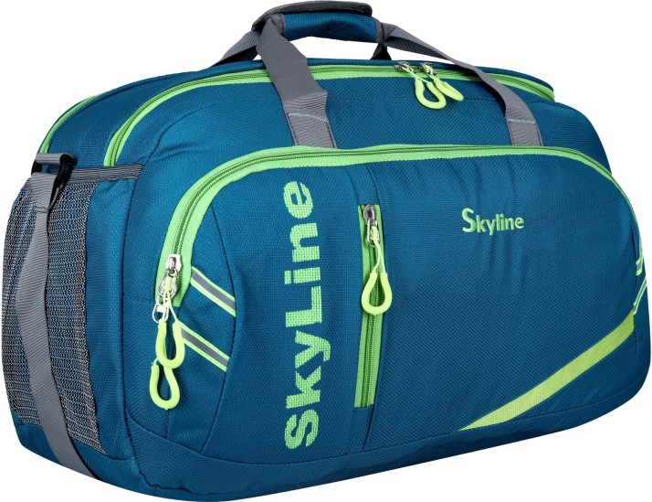 turquoise gym bag