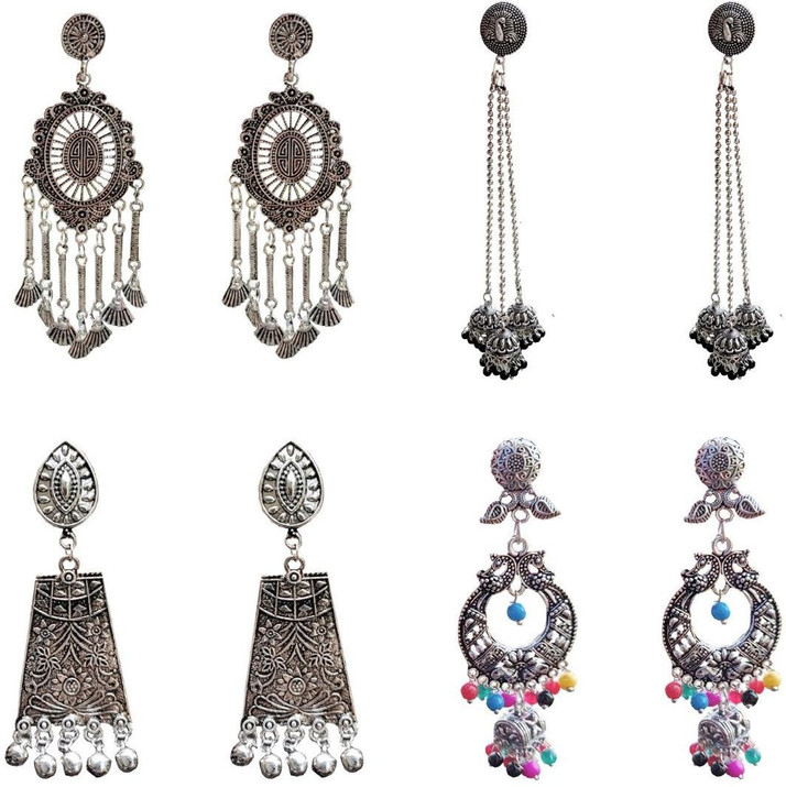 oxidised earrings flipkart