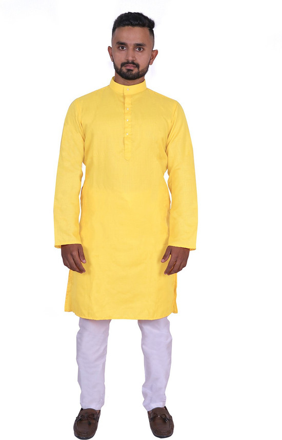 Step Shoes Men Kurta and Pyjama Set 