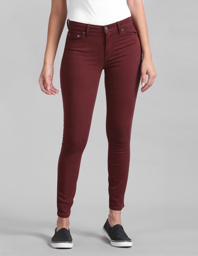 gap red jeans