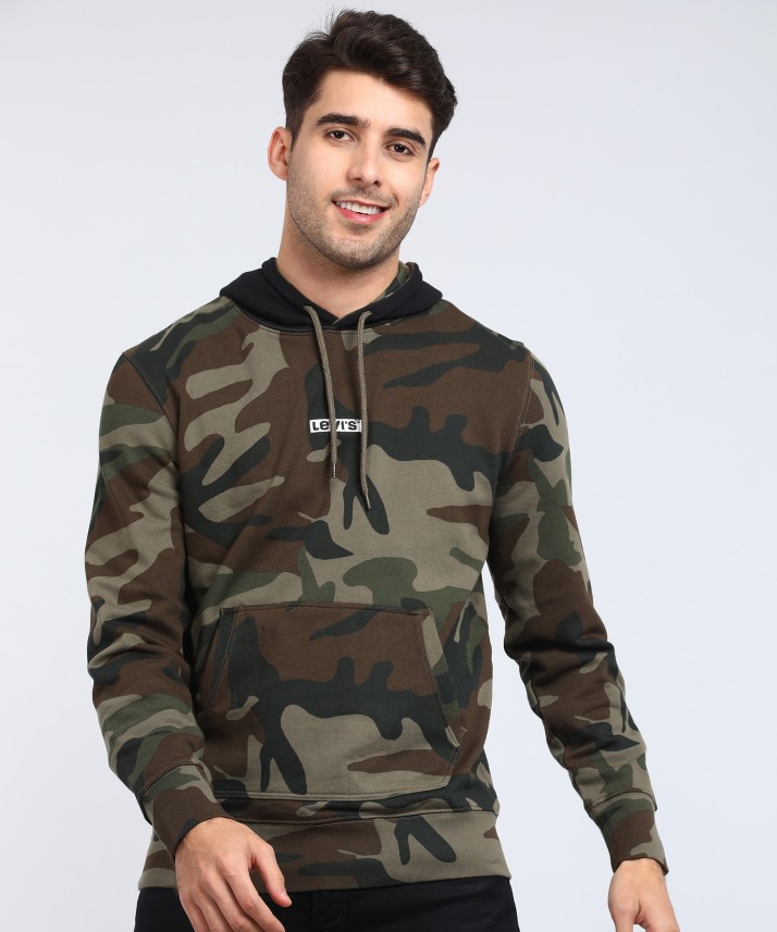 levi's full sleeve printed men's sweatshirt