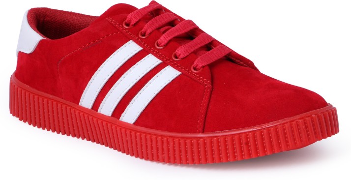 Shoe Mate Red Casual Shoes Sneakers For 