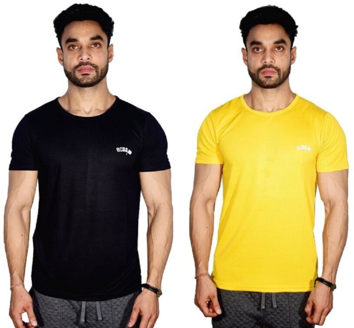 mens yellow t shirt outfit