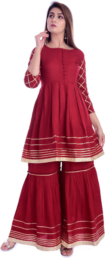 Flipkart party wear plazo set Clearance